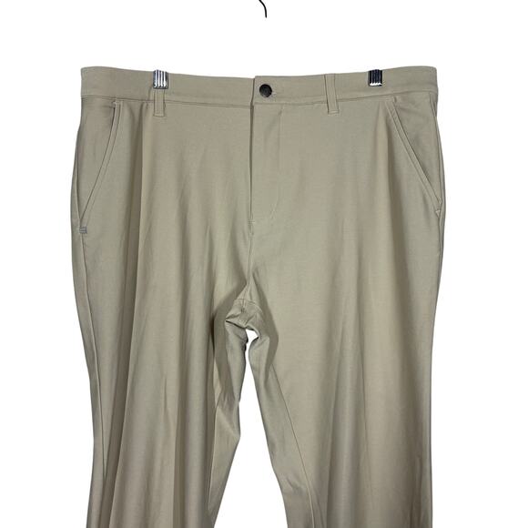 Adidas Golf Pants Casual Sport Office Athletic Khaki Stretch - 36x32 - Picture 2 of 7